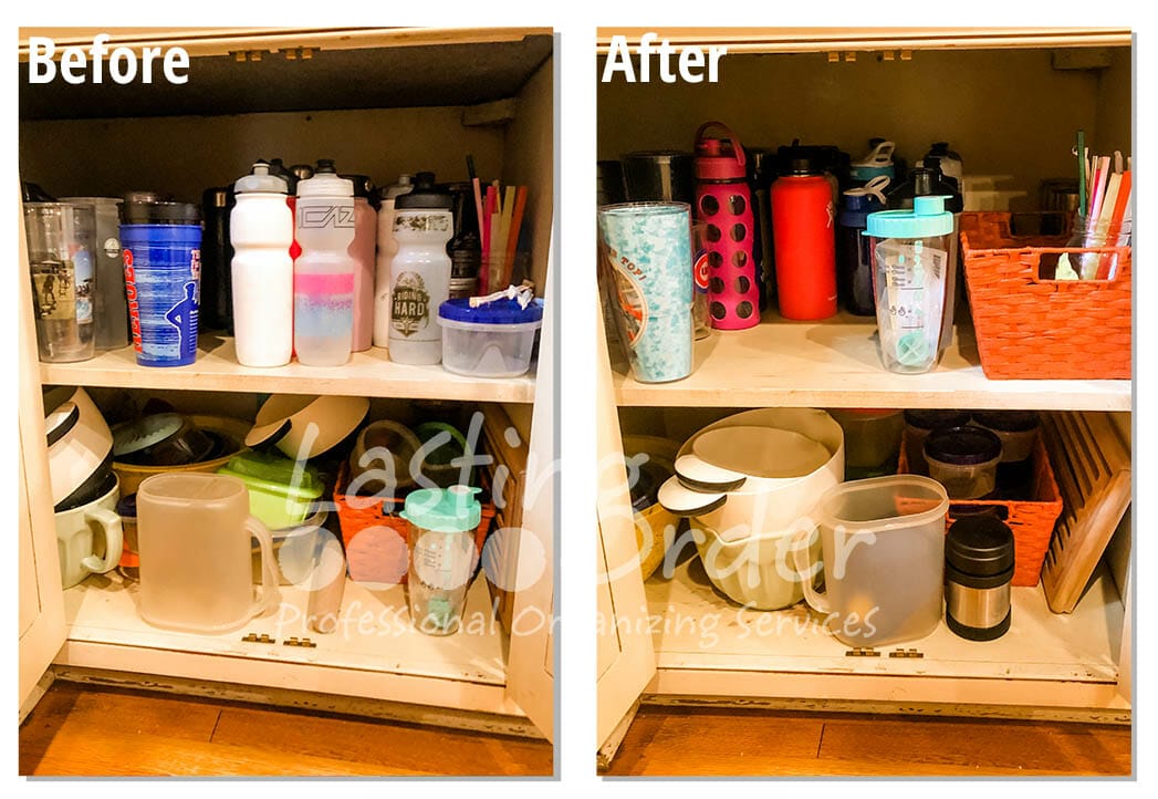Kitchen Cabinet Before and After
